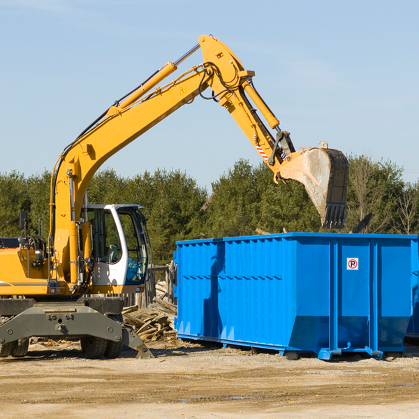 what happens if the residential dumpster is damaged or stolen during rental in Plainfield IN